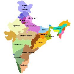 印度的地图
