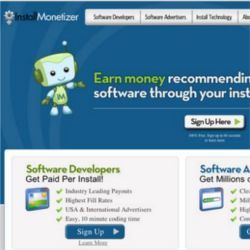 InstallMonetizer.com网站的截图