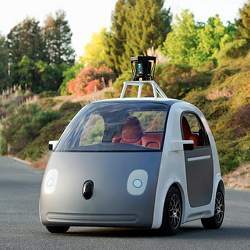 谷歌自动驾驶汽车原型。