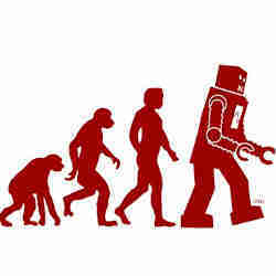 机器人的进化。