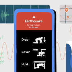 该应用程序会通知用户即将发生的地震。
